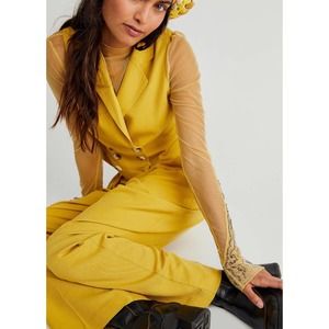 Free People Yellow Trousers